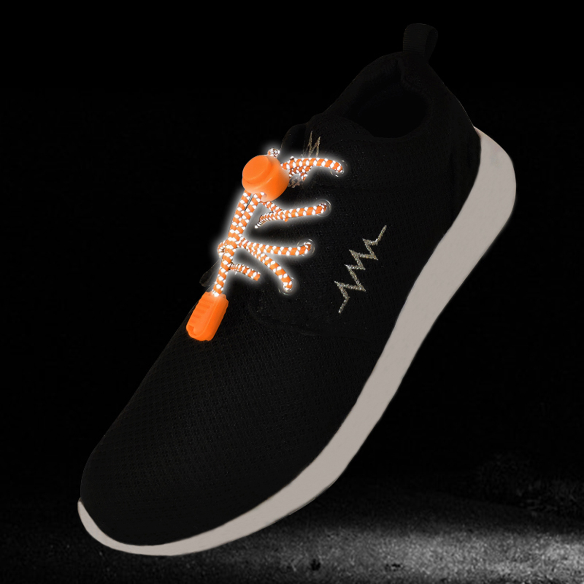 Elastické tkaničky reflexní tmavě růžové