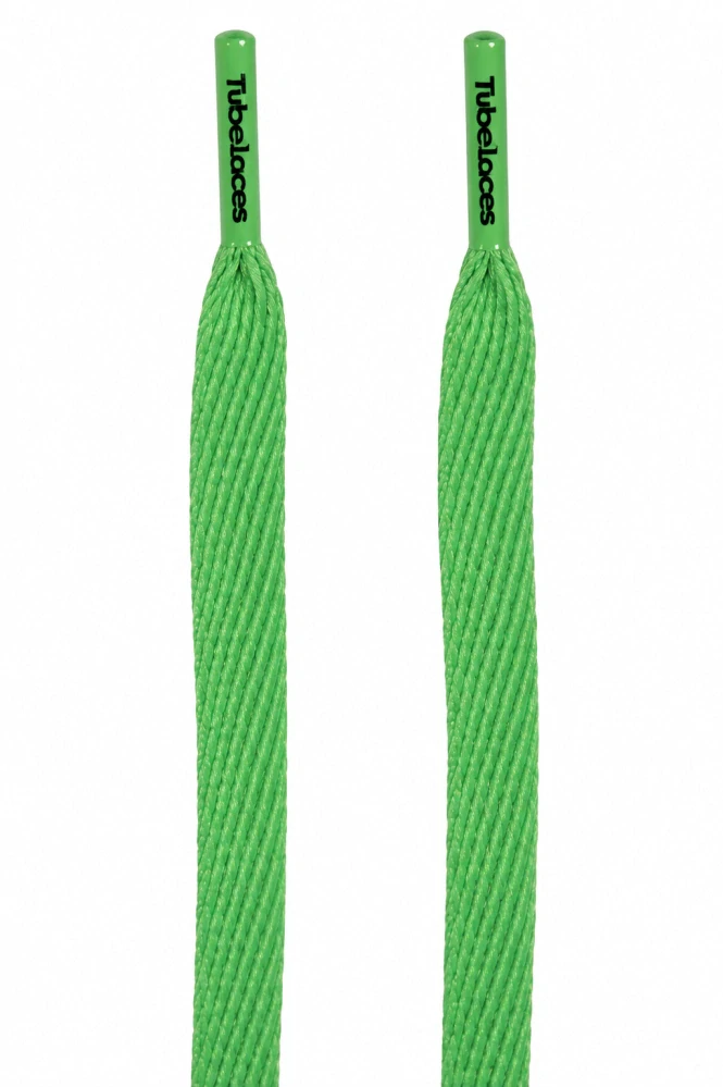 Zelené tkaničky neonové TUBELACES Neongreen