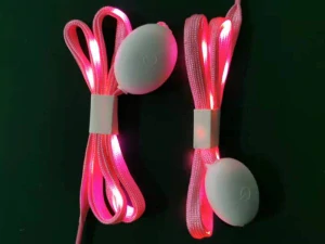 Svítící tkaničky růžové 120 cm