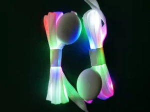 Svítící tkaničky pětibarevné 120 cm