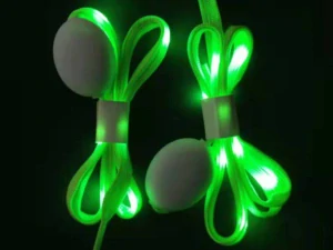 Svítící tkaničky zelené 120 cm