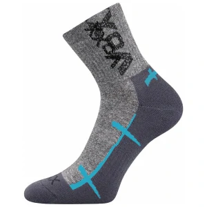 Ponožky VoXX® WALLI šedé melé chodidlo světle šedé s modrou
