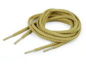 Reflexní tkaničky kulaté žluté 130 cm