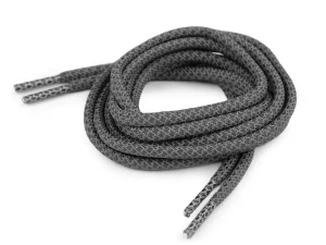 Reflexní tkaničky kulaté stříbřitě šedé 130 cm