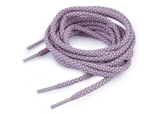 Reflexní tkaničky kulaté růžové 130 cm