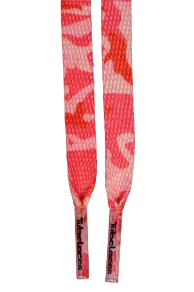 Maskáčové tkaničky TUBELACES Camo pink