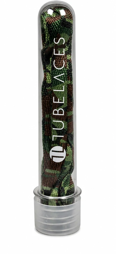 Maskáčové tkaničky TUBELACES Camo green