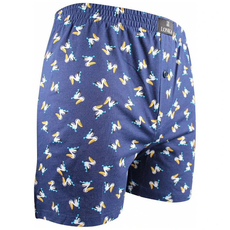 Pánské bavlněné trenýrky Lonka® KARLOS pelikáni