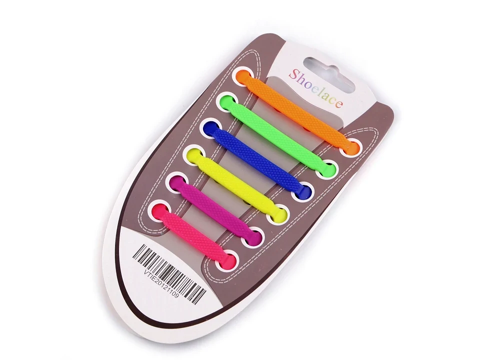 Silikonové tkaničky multicolor