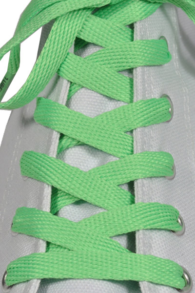 Zelené tkaničky neonové TUBELACES Neongreen