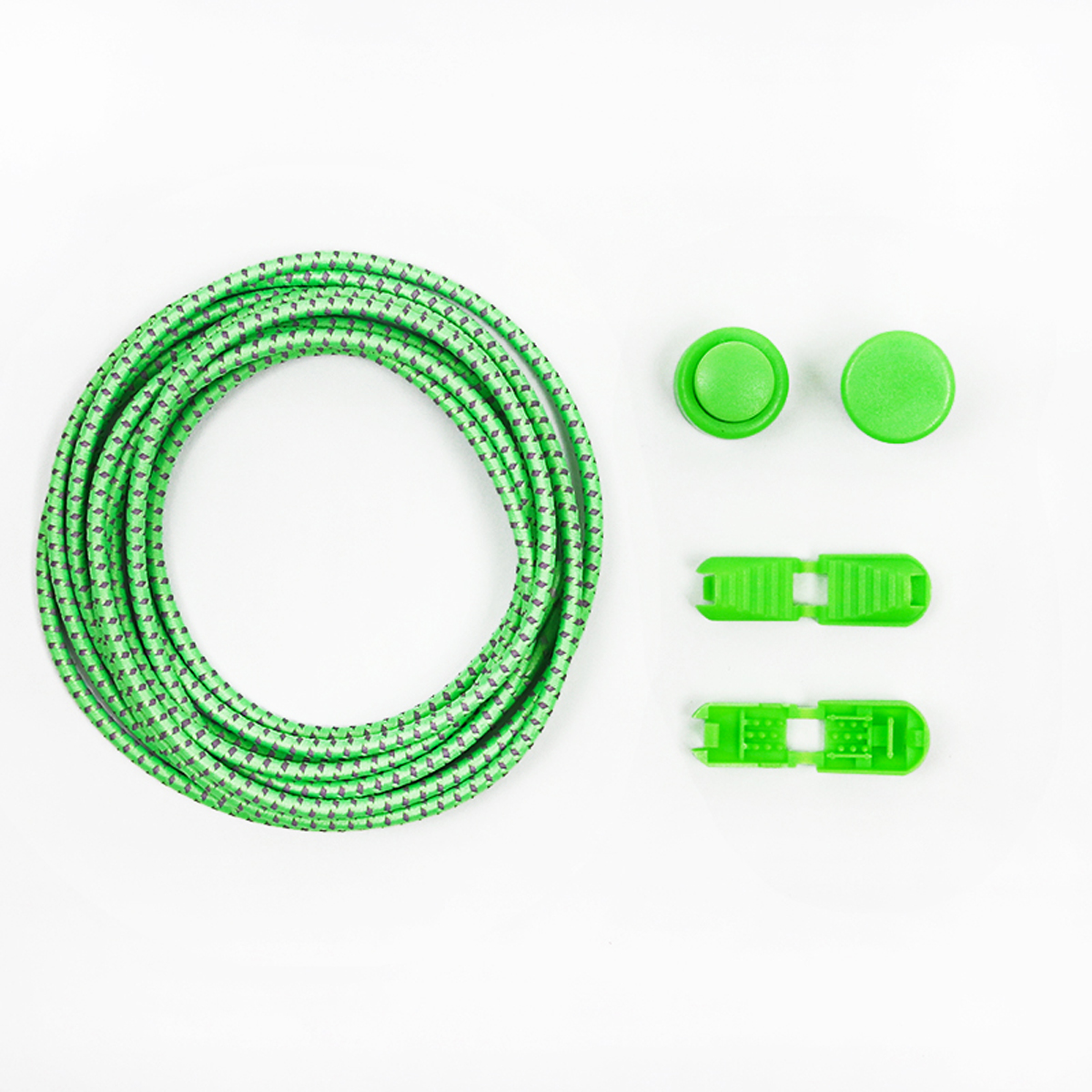 Elastické tkaničky reflexní zelené