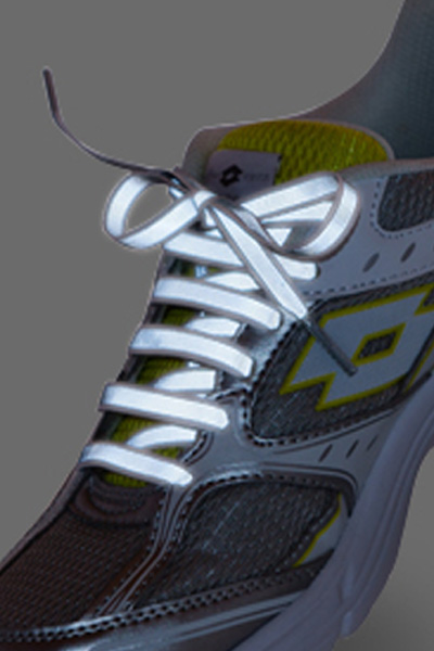 Reflexní tkaničky světle modré 120 cm