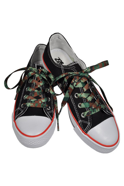 Maskáčové tkaničky TUBELACES Camo green