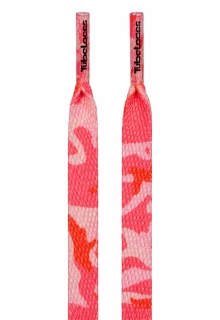 Maskáčové tkaničky TUBELACES Camo pink