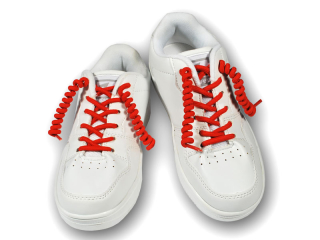 Spirálové tkaničky dětské červené