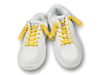 Spirálové tkaničky dětské žluté