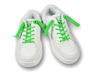 Spirálové tkaničky dětské neonově zelené