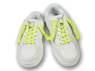 Spirálové tkaničky dětské neonově žluté