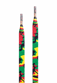 Maskáčové tkaničky TUBELACES Camo rasta