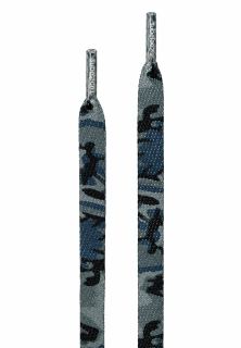 Maskáčové tkaničky TUBELACES Camo grey
