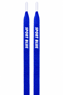 Tkaničky TUBELACES GOLD modrá/nápis SPORT BLUE