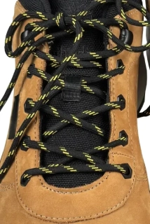 Trekové tkaničky kulaté černožluté