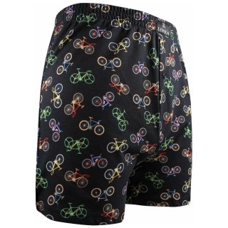 Pánské bavlněné trenýrky Lonka® KARLOS BIKE černé